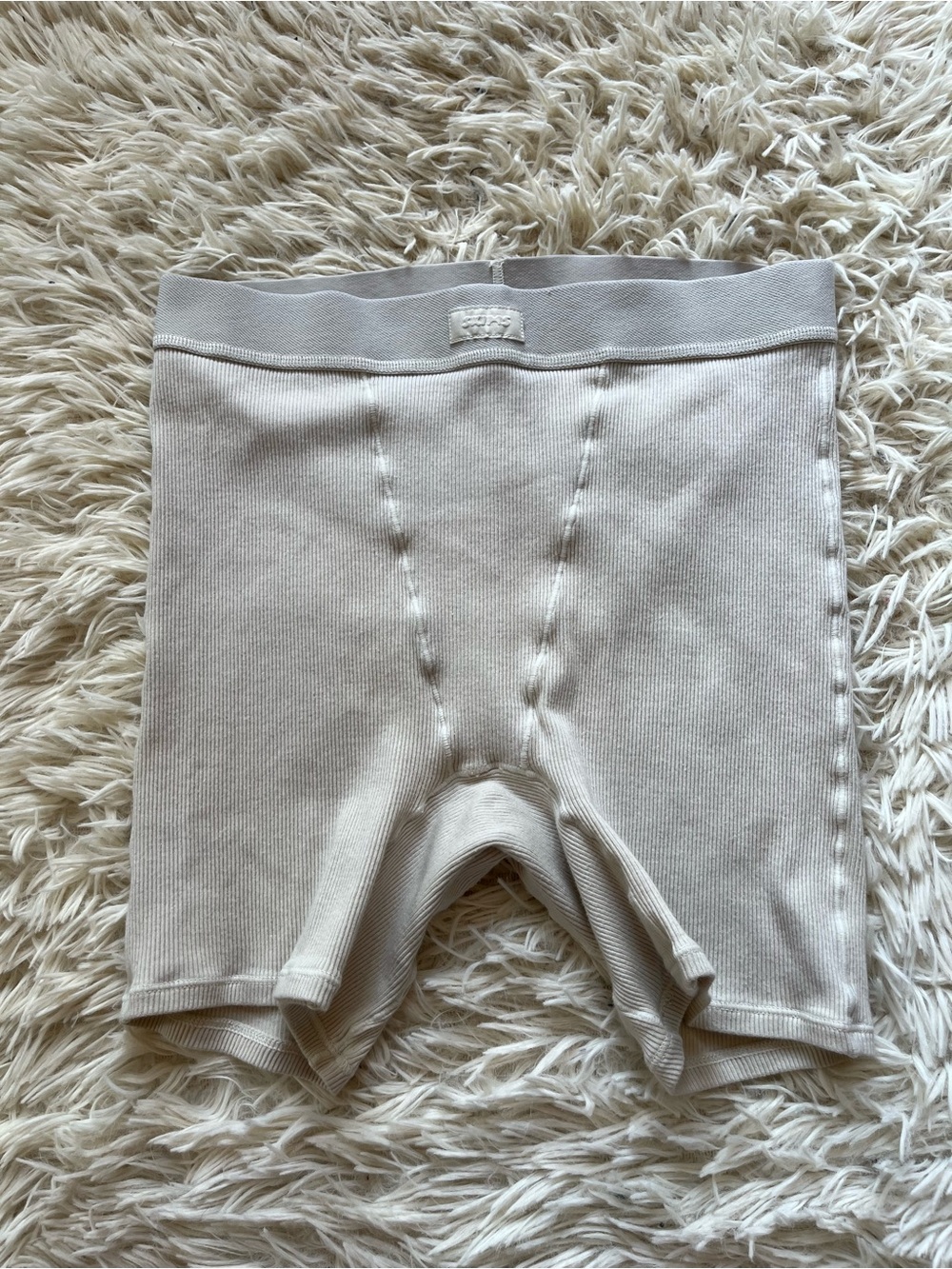 Skims Cotton Rib Boxer Shorts